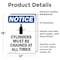 Signmission Safety Culture Sign, 12 in Width, Vinyl Decal, Rectangle OS-2PACK-NS-D-1218-V-10890 - alternate 3